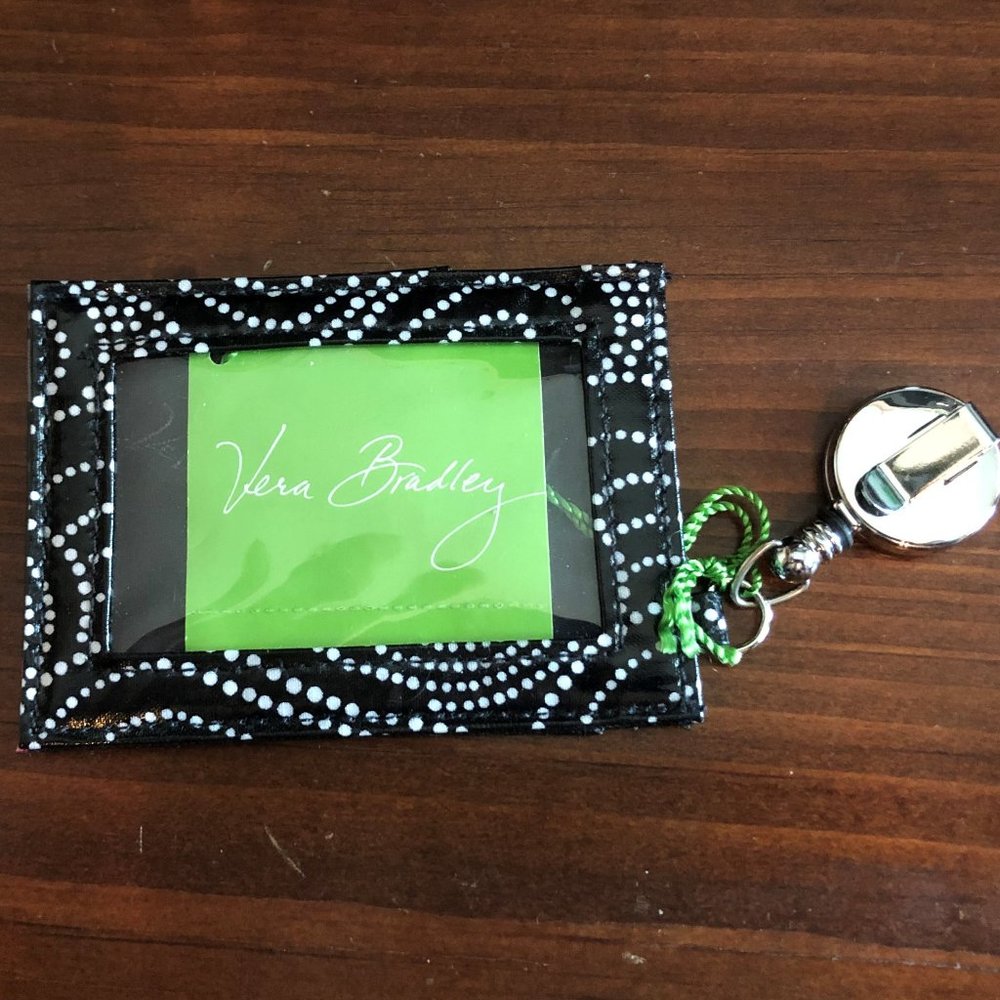 “Vera Bradley” Retractable Lanyard ID case with Credit Card Pocket, NWT